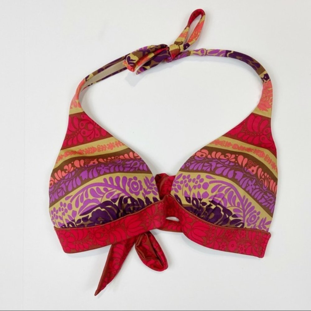 Victoria's Secret floral halter tie bikini